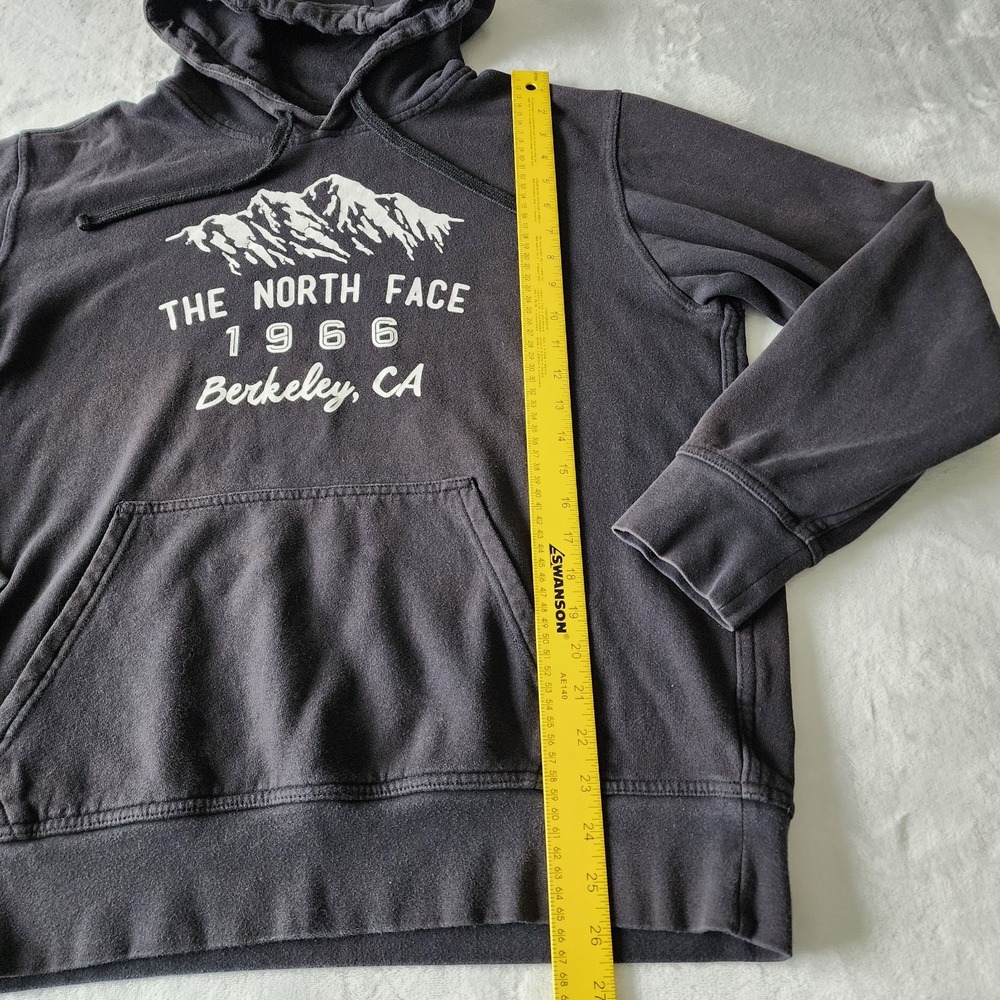 The North Face Hoodie Mens Medium 1966 Berkeley Ca Spellout Logo Black White '16 - Picture 6 of 15